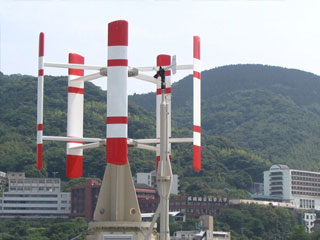 1.5kW直線翼垂直軸型風車 1.5kW直線翼垂直軸型風車