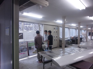 グライダー製作見学 グライダー製作見学