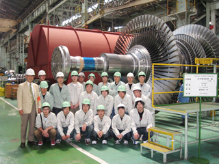 タービン工場見学 タービン工場見学